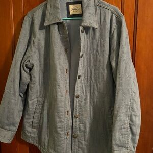 Jachs Light blue Quilted Shirt Jacket